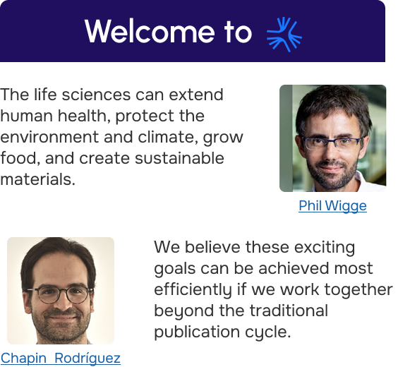 Welcome to Iris founder message card